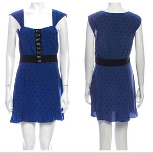 Vena Cava Purple Polkadot Silk Dress